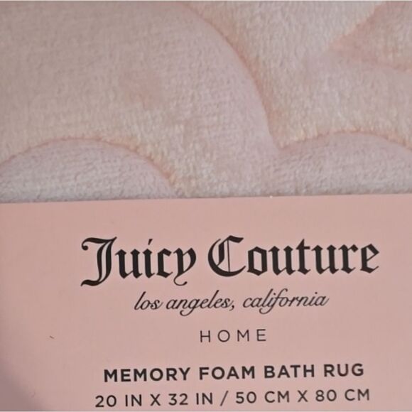 Juicy Couture Home Heart Embossed Memory Foam Bath Rug - Picture 7 of 7